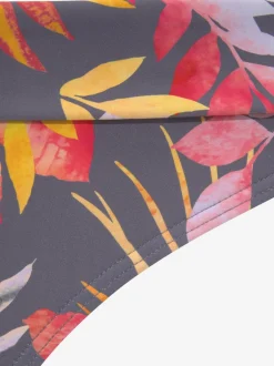 Bas de maillot de bain imprimé avec ceinture à revers en polyamide recyclé