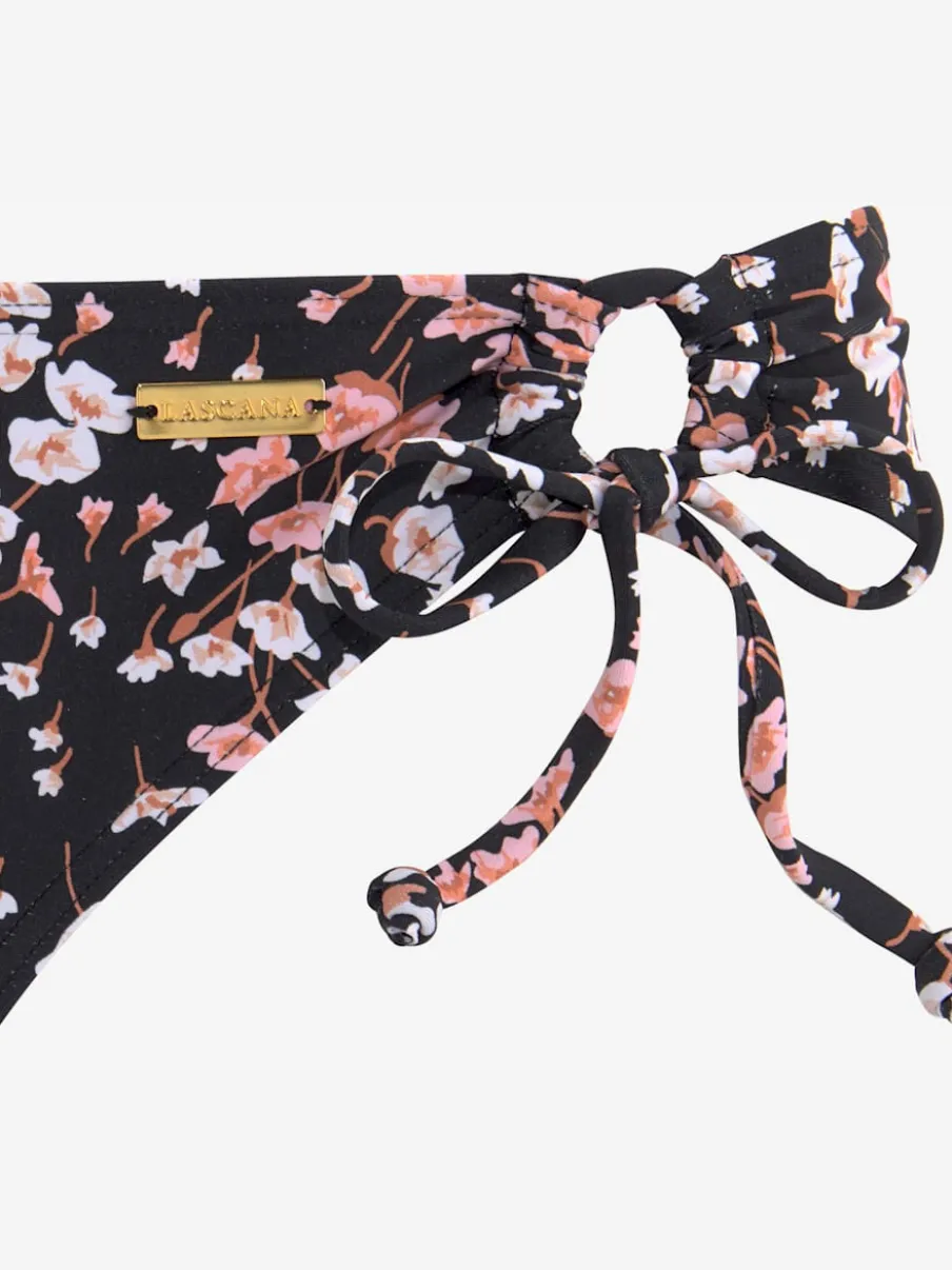 Bas de maillot de bain à imprimé floral avec liens à nouer