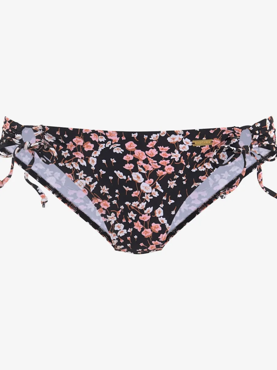 Bas de maillot de bain à imprimé floral avec liens à nouer