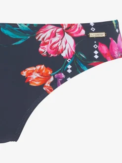 Bas de maillot de bain à imprimé floral en microfibre douce