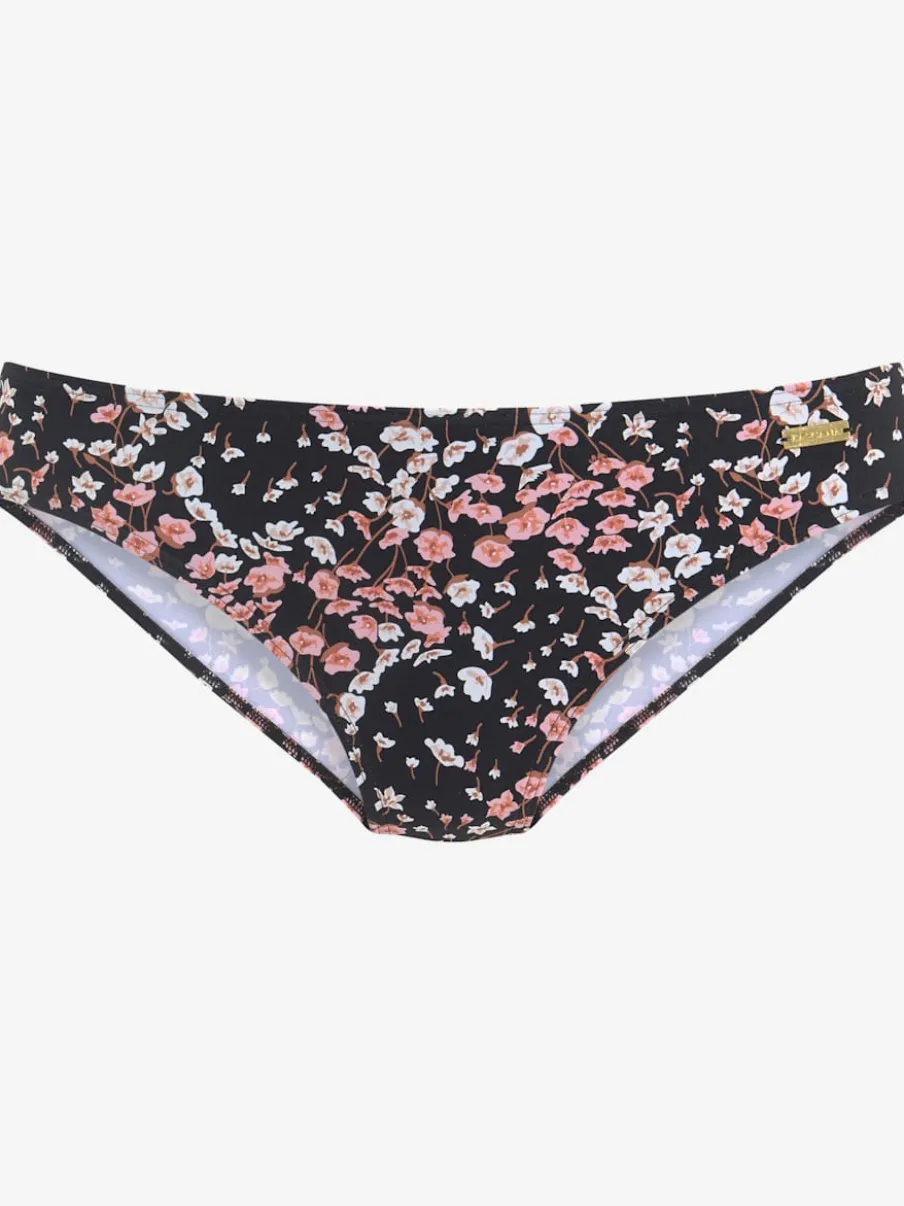 Bas de maillot de bain à imprimé floral et coupe classique