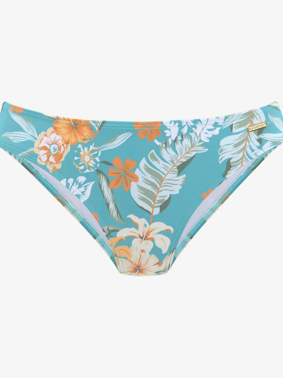 Bas de maillot de bain à imprimé floral avec coupe classique