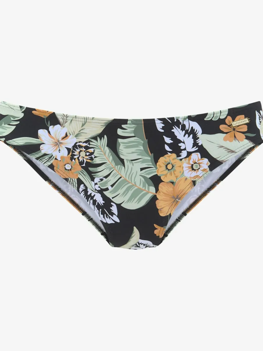 Bas de maillot de bain à imprimé floral avec coupe classique