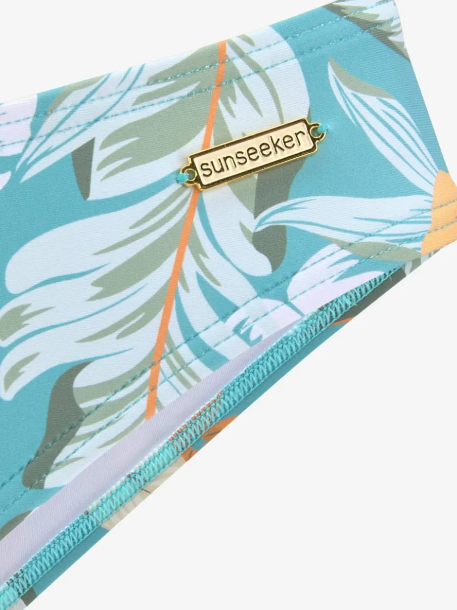 Bas de maillot de bain à imprimé floral avec coupe classique