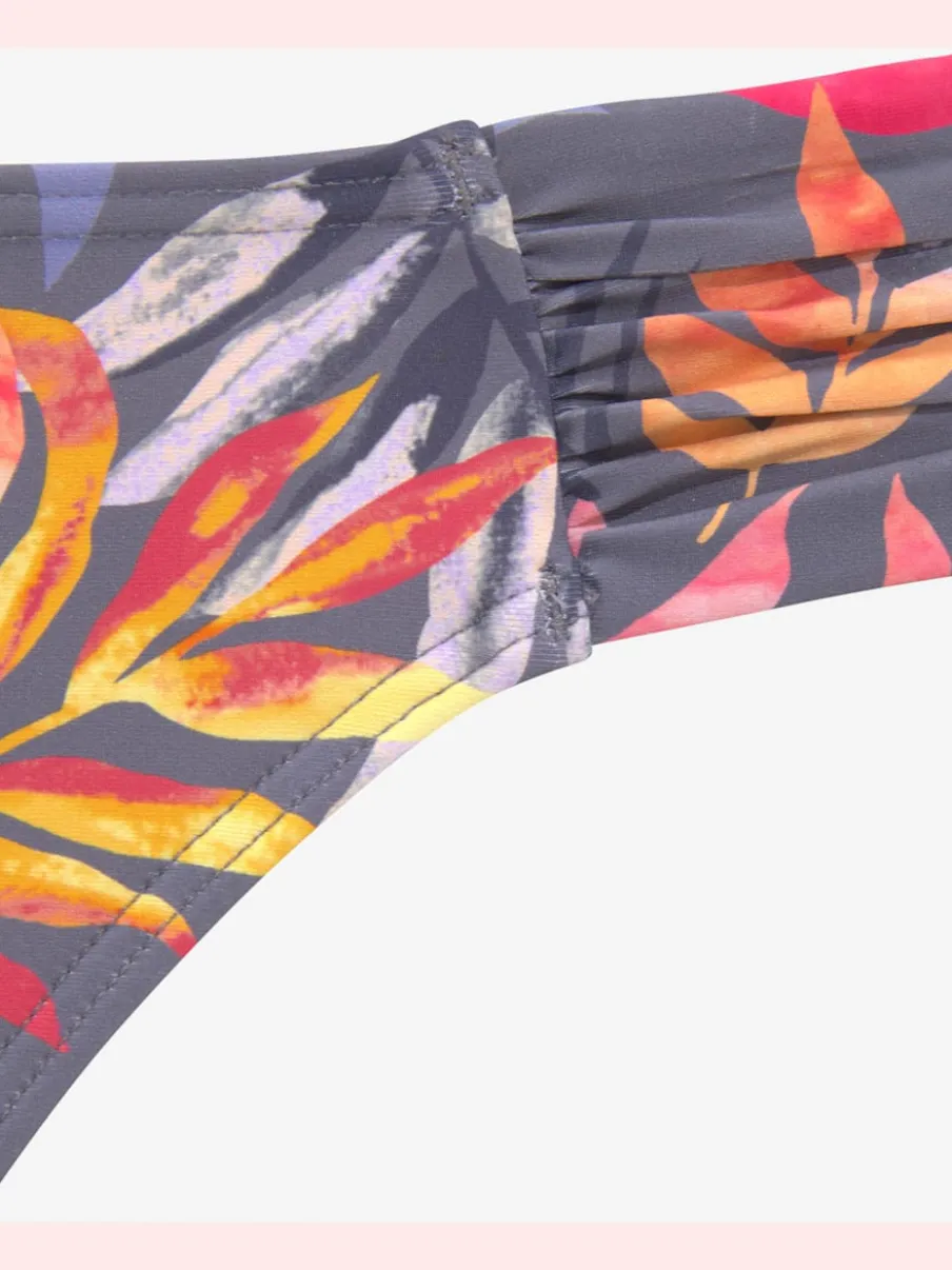 Bas de maillot de bain à imprimé floral en polyamide recyclé