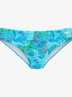 Bas de maillot de bain à imprimé floral avec tissu doux en polyamide recyclé