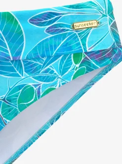 Bas de maillot de bain à imprimé floral avec tissu doux en polyamide recyclé