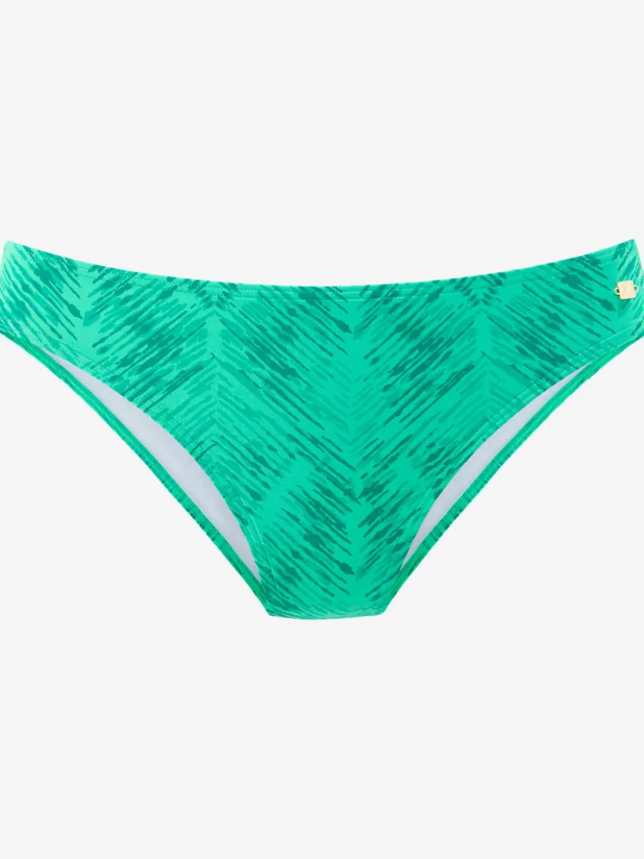Bas de maillot de bain à imprimé graphique en polyamide recyclé
