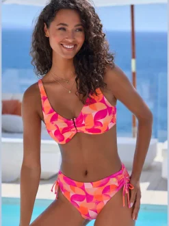 Bas de maillot de bain à imprimé moderne avec cordons réglables