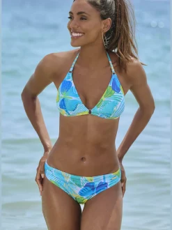 Bas de maillot de bain à imprimé papillons en microfibre douce