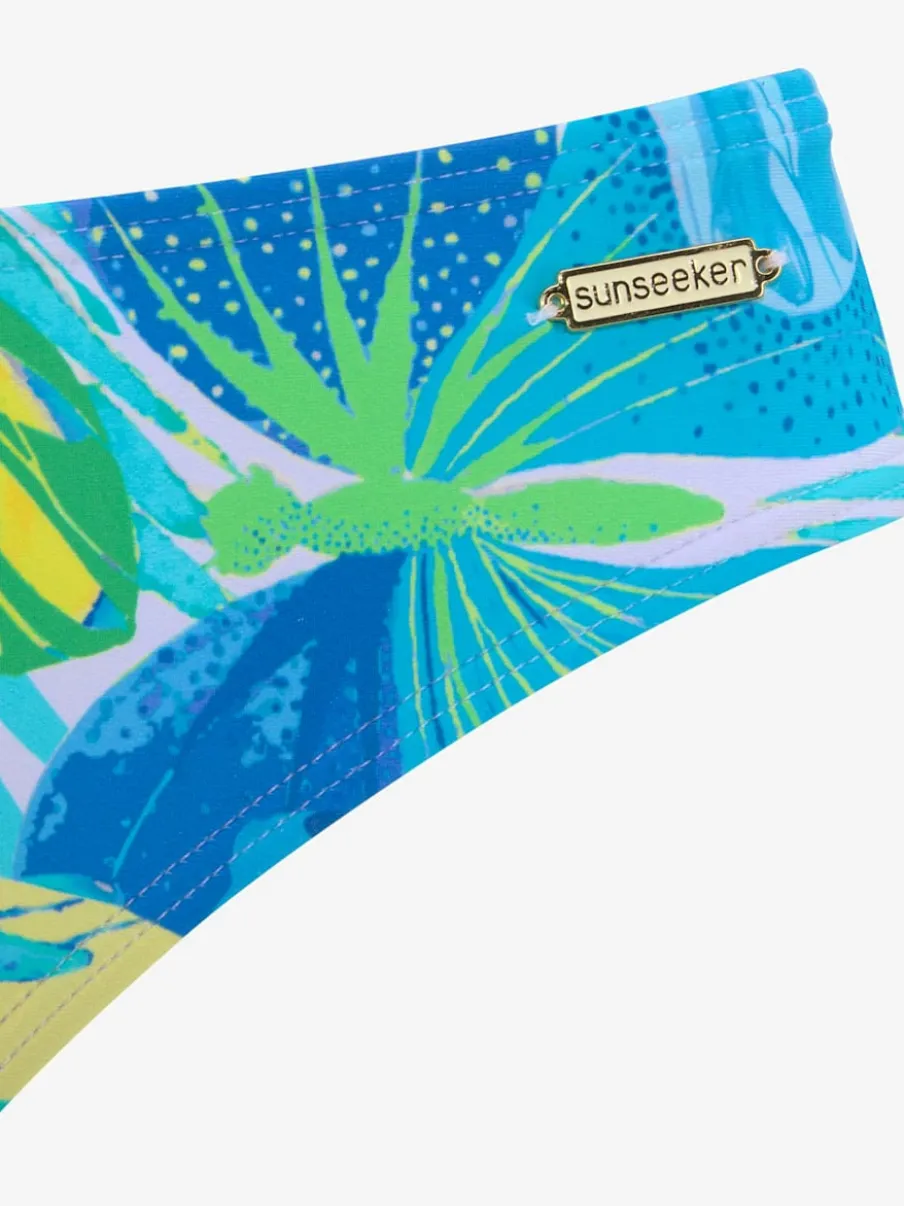 Bas de maillot de bain à imprimé papillons en microfibre douce