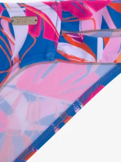 Bas de maillot de bain à motif floral avec bandes latérales larges