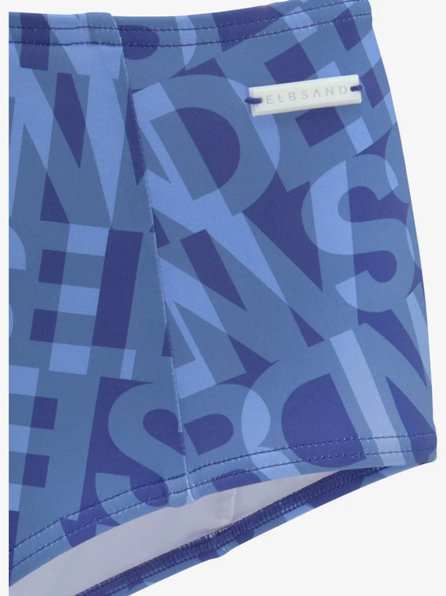Bas de maillot de bain à motifs et coupe taille haute