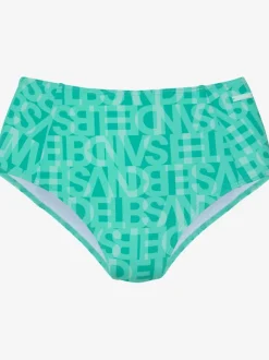 Bas de maillot de bain à motifs et coupe taille haute