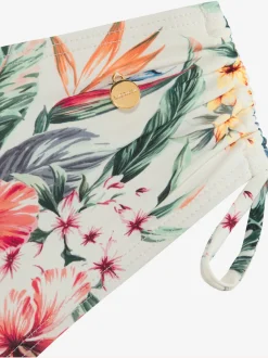 Bas de maillot de bain à motifs floraux avec coupe haute et réglable