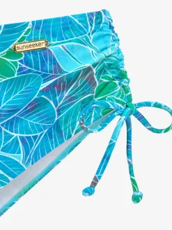 Bas de maillot de bain à motifs floraux avec réglage latéral