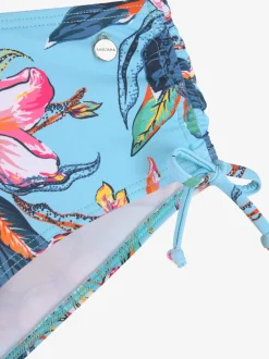 Bas de maillot de bain à motifs floraux avec liens à nouer
