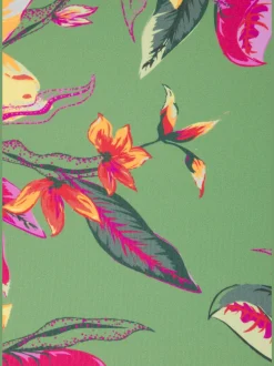 Bas de maillot de bain à motifs floraux avec liens à nouer