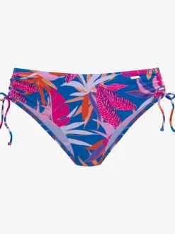 Bas de maillot de bain à motifs floraux réglable sur les côtés