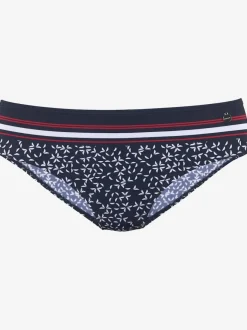 Bas de maillot de bain à motifs fleuris et coupe légèrement haute