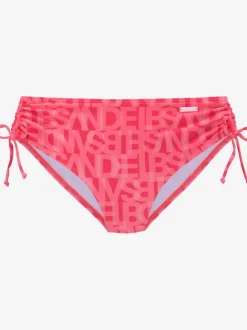 Bas de maillot de bain à motifs réglable et taille haute