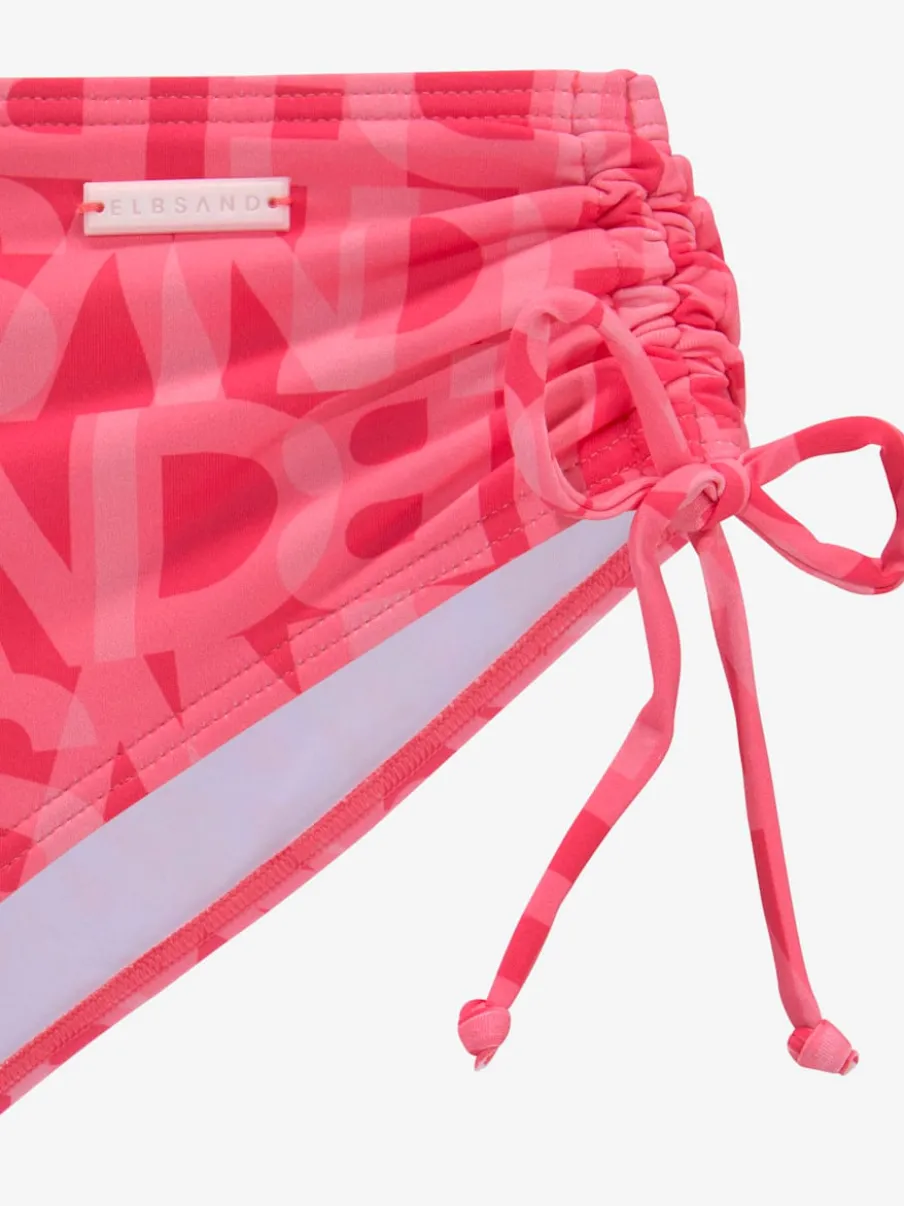 Bas de maillot de bain à motifs réglable et taille haute