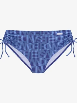 Bas de maillot de bain à motifs réglable et taille haute