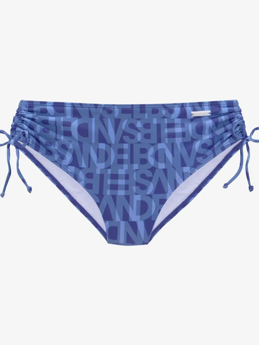 Bas de maillot de bain à motifs réglable et taille haute