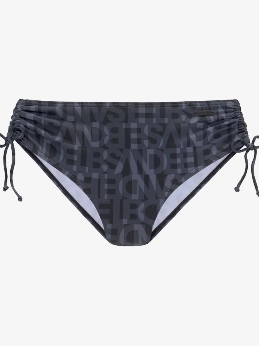Bas de maillot de bain à motifs réglable et taille haute