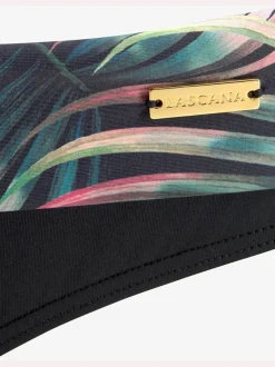 Bas de maillot de bain à motifs tropicaux avec empiècement recyclé