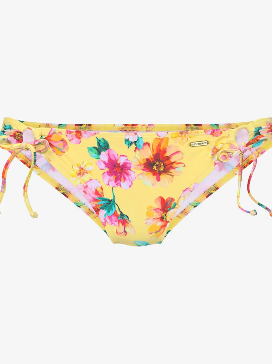 Bas de maillot de bain à nouer avec design floral et microfibre douce