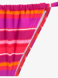 Bas de maillot de bain à nouer avec imprimé rayé estival