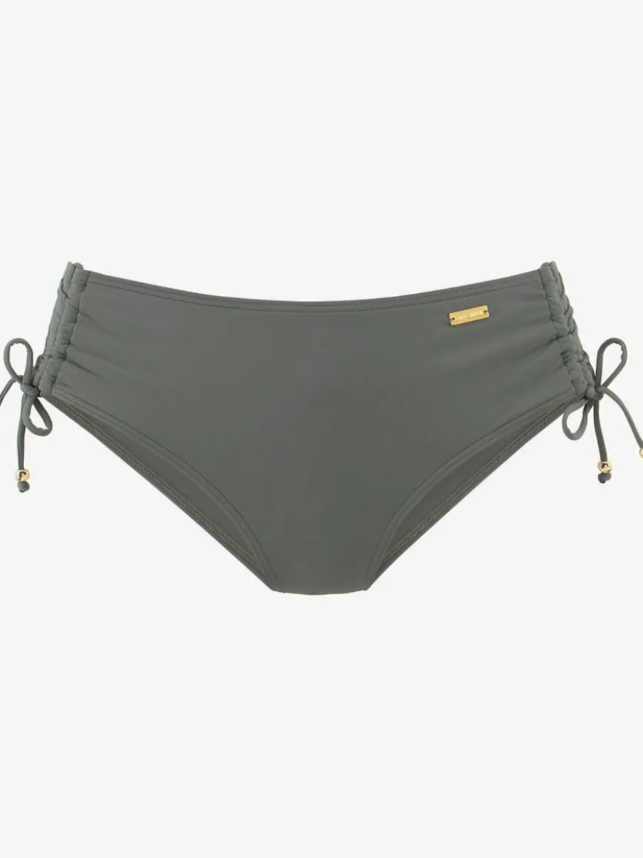 Bas de maillot de bain à resserrer sur les côtés en microfibre douce