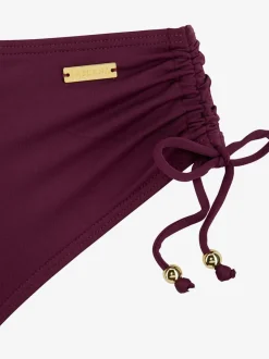 Bas de maillot de bain à resserrer sur les côtés en microfibre douce