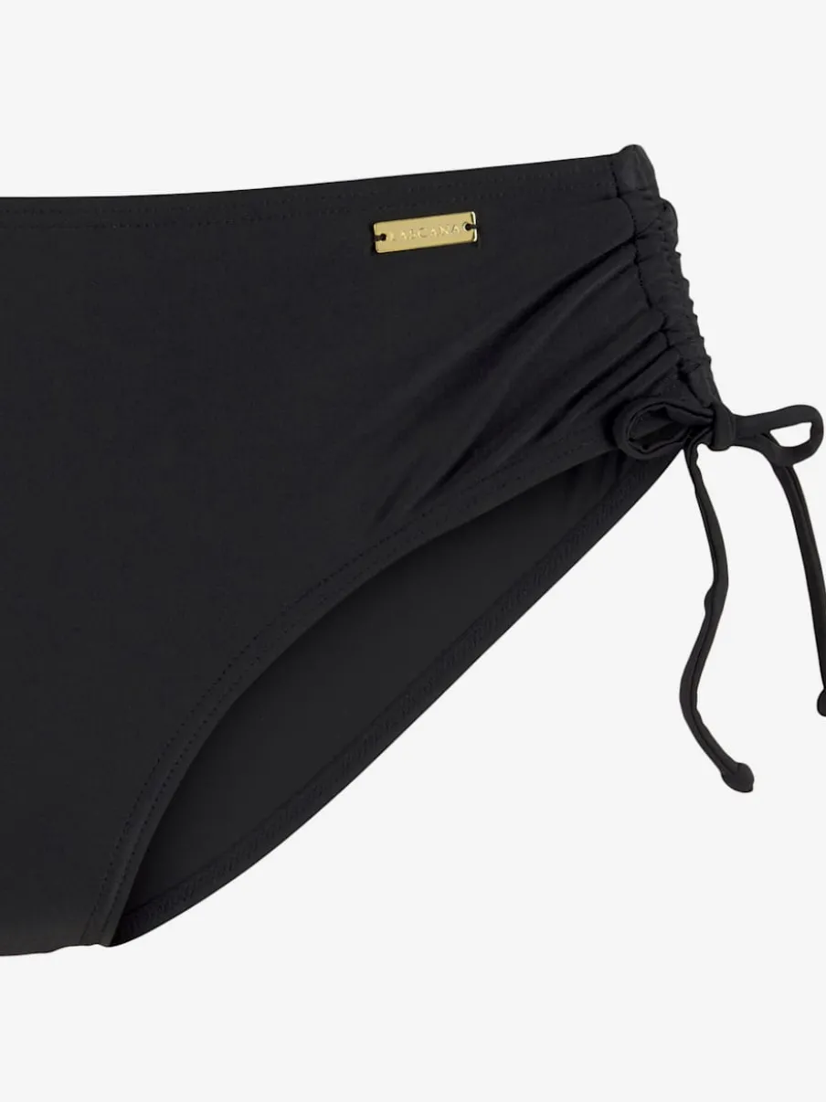 Bas de maillot de bain taille haute réglable avec matière en polyamide recyclé