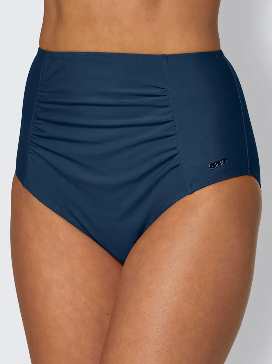 Bas de maillot de bain taille haute avec fronces et finition soignée