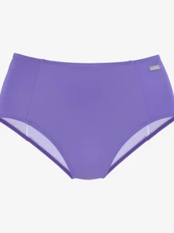 Bas de maillot de bain taille haute avec détails noués et matière recyclée