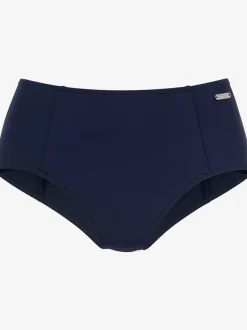 Bas de maillot de bain taille haute avec détails noués et matière recyclée