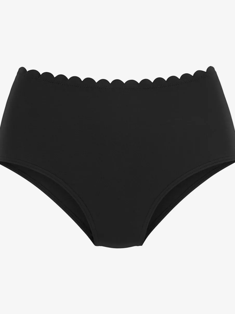 Bas de maillot de bain taille haute en microfibre douce
