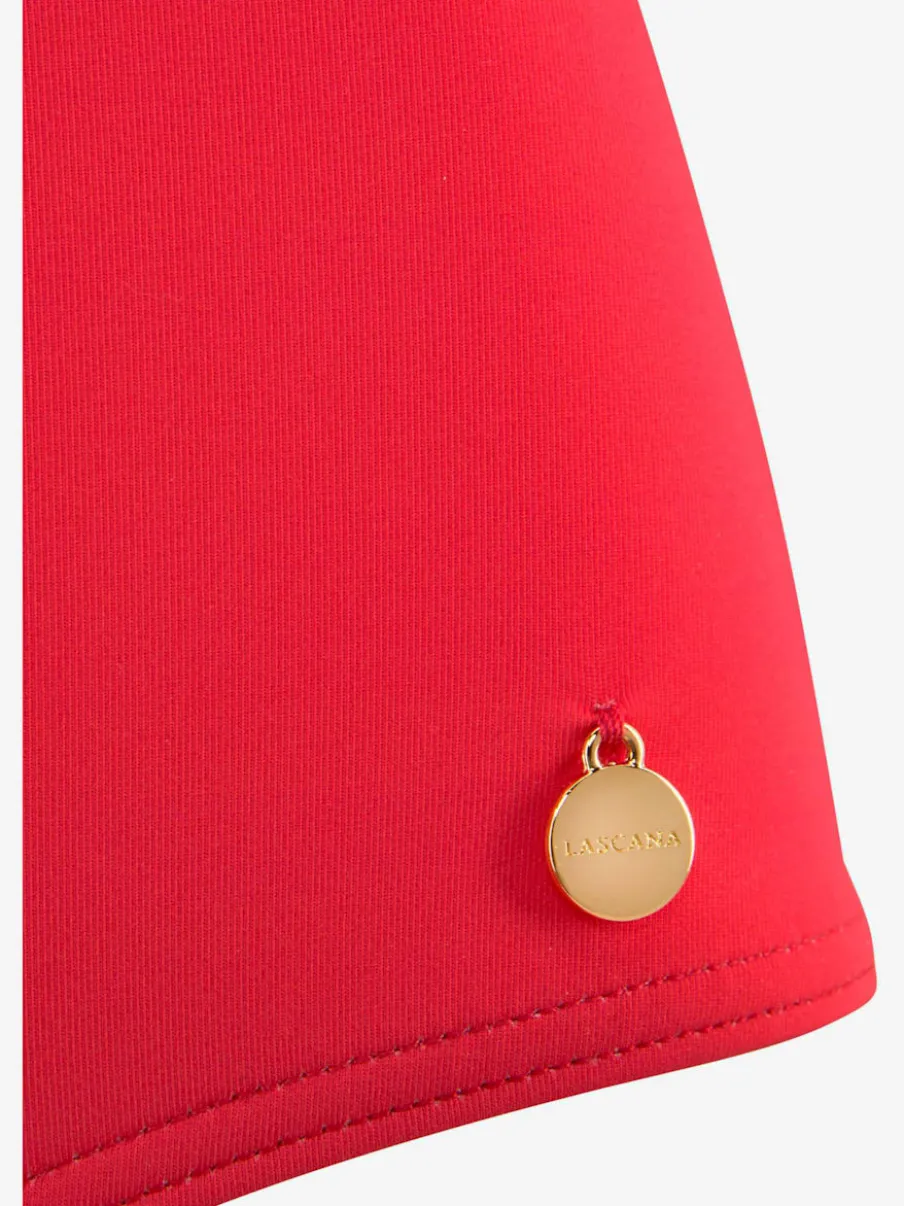 Bas de maillot de bain taille haute en microfibre douce