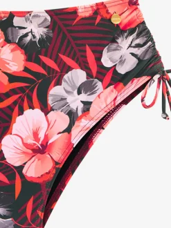 Bas de maillot de bain taille haute à empiècement gainant et réglable