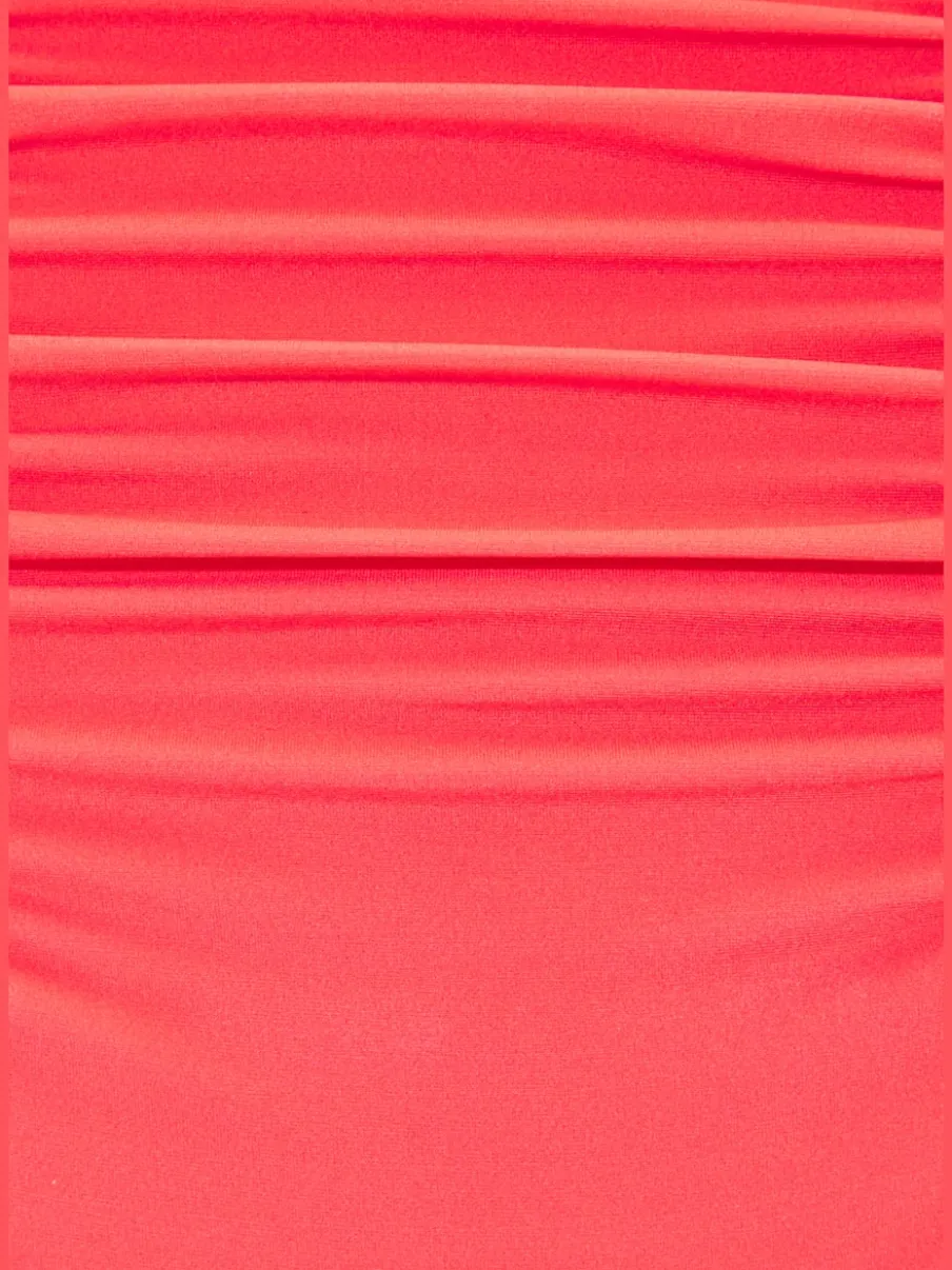 Bas de maillot de bain taille haute en fronces gainantes