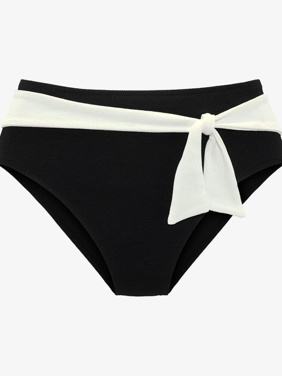 Bas de maillot de bain taille haute avec ceinture fantaisie en polyamide recyclé