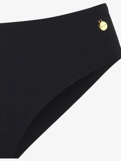 Bas de maillot de bain uni avec coupe classique en polyamide recyclé