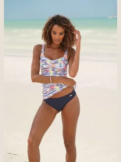 Bas de maillot de bain uni avec microfibre douce et coupe classique