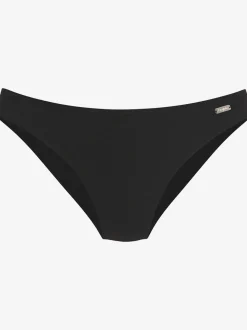 Bas de maillot de bain uni avec finitions soignées et coupe moderne