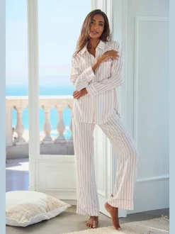 Bas de pyjama pantalon avec jambes larges