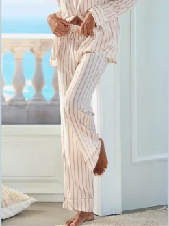 Bas de pyjama pantalon avec jambes larges