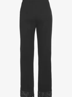 Bas de pyjama pantalon de nuit long avec détails en dentelle