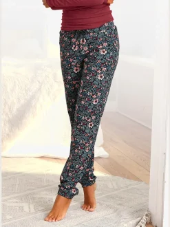 Bas de pyjama pantalon de nuit à motifs